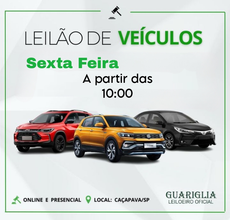 <center><b>Leilão de Veículos Recuperados de Financiamento</b> <center>Encerramento Dia 30/05/2025 as 10:00h